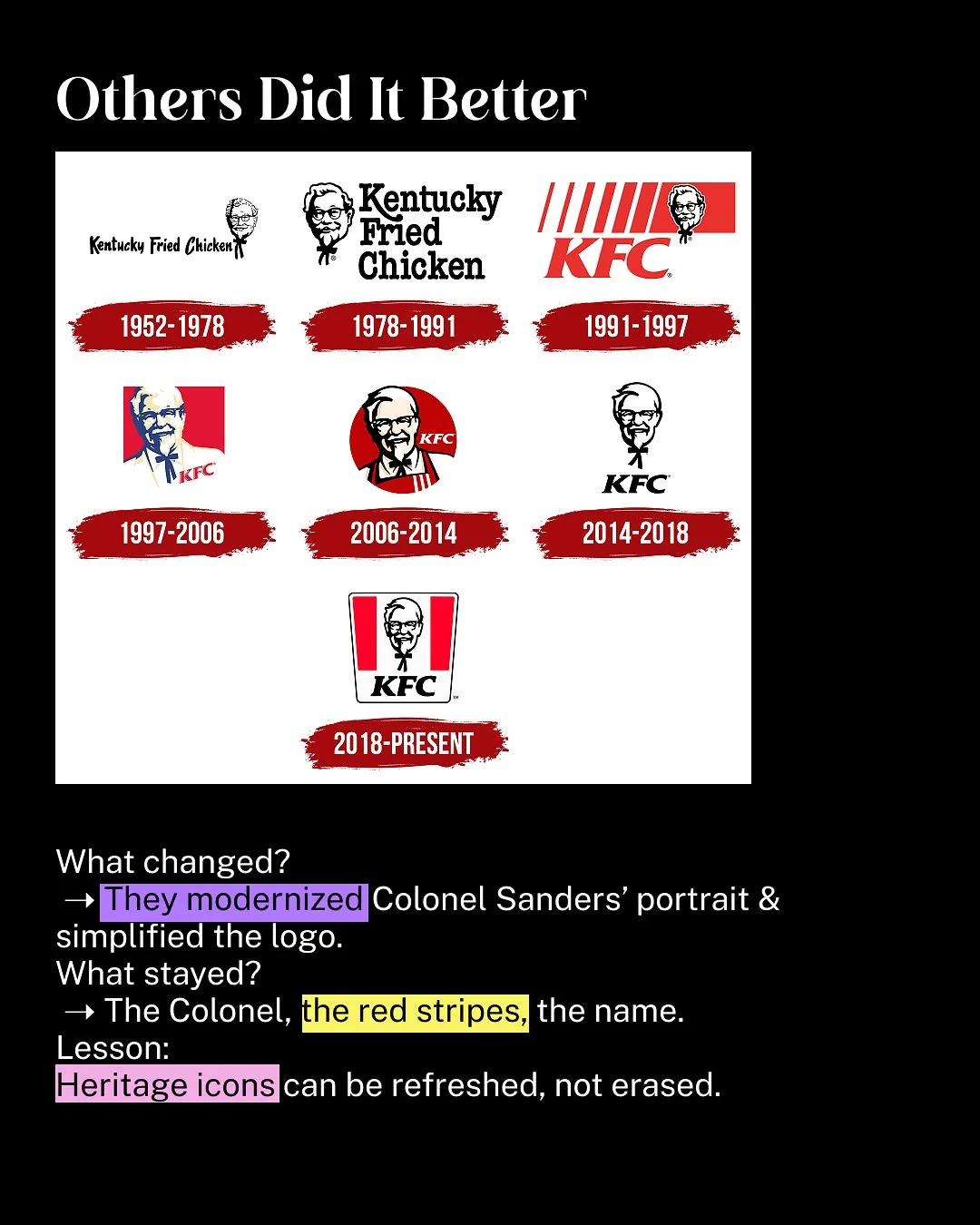 How I would have handled the Cracker Barrel rebrand — original Instagram carousel, slide 8 of 10