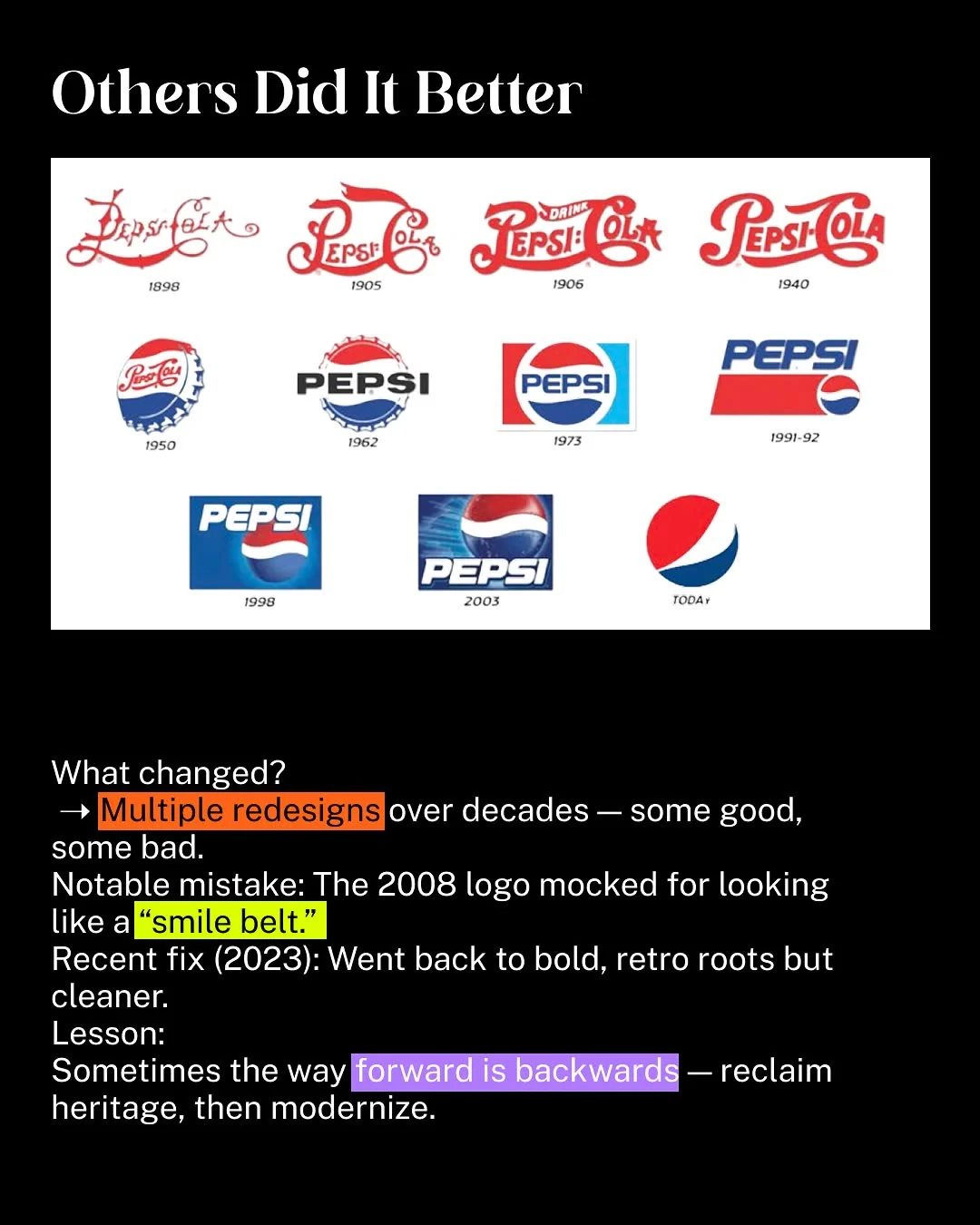 How I would have handled the Cracker Barrel rebrand — original Instagram carousel, slide 9 of 10